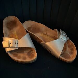 Birkenstock Madrid Sandal in Silver.